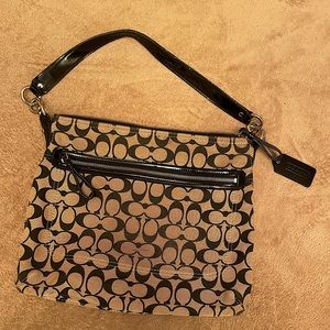 Coach Signature Canvas Shoulder Bag